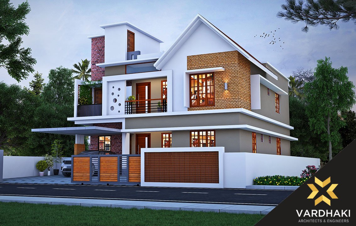 3D image of a house which vardhaki draw and create to make the customers dream true